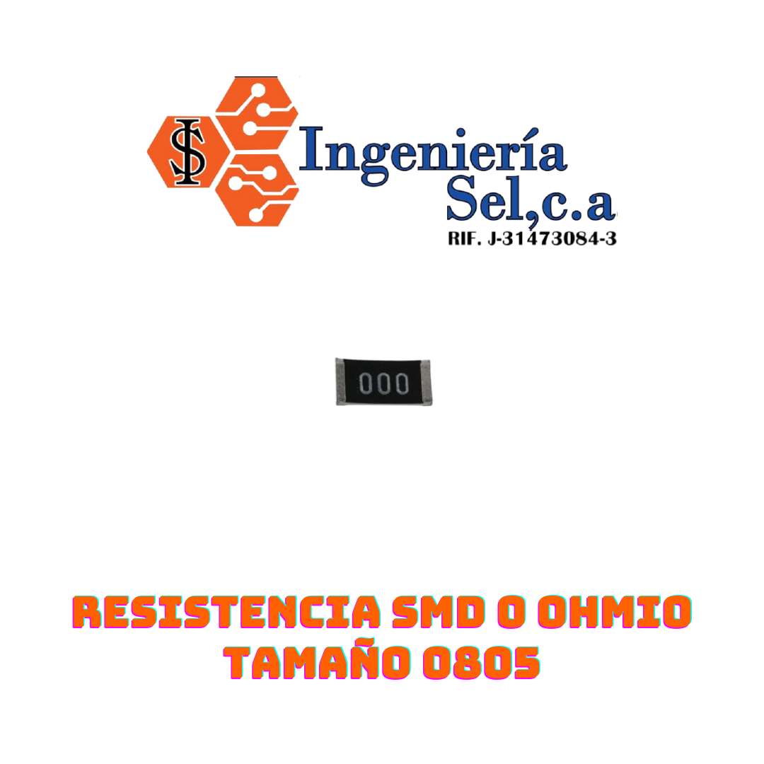RESISTENCIA SMD 0 OHMIO TAMAÑO 0805