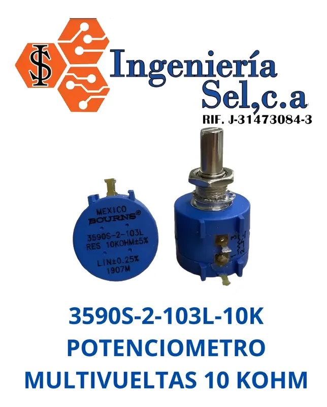3590S-2-103L-10K POTENCIOMETRO MULTIVUELTAS 10 KOHM ML