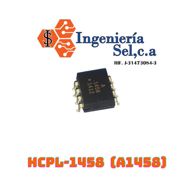 thumbnail image 2 of Avago HCPL1458 / HCPL-1458 SMD IC - 1PC Or 5PCS - New Original Surface Mount Optocoupler 2 of 3