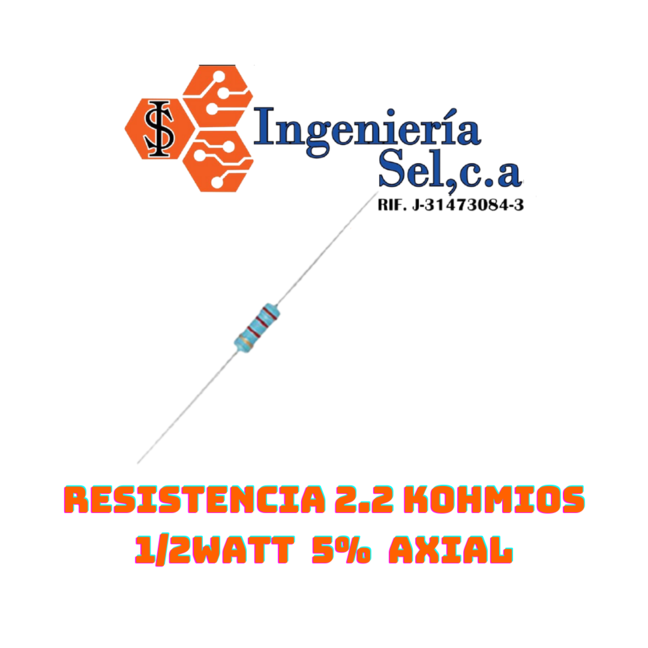 RESISTENCIA 2.2 KOHMIOS 1-2WATT 5% AXIAL_648x648