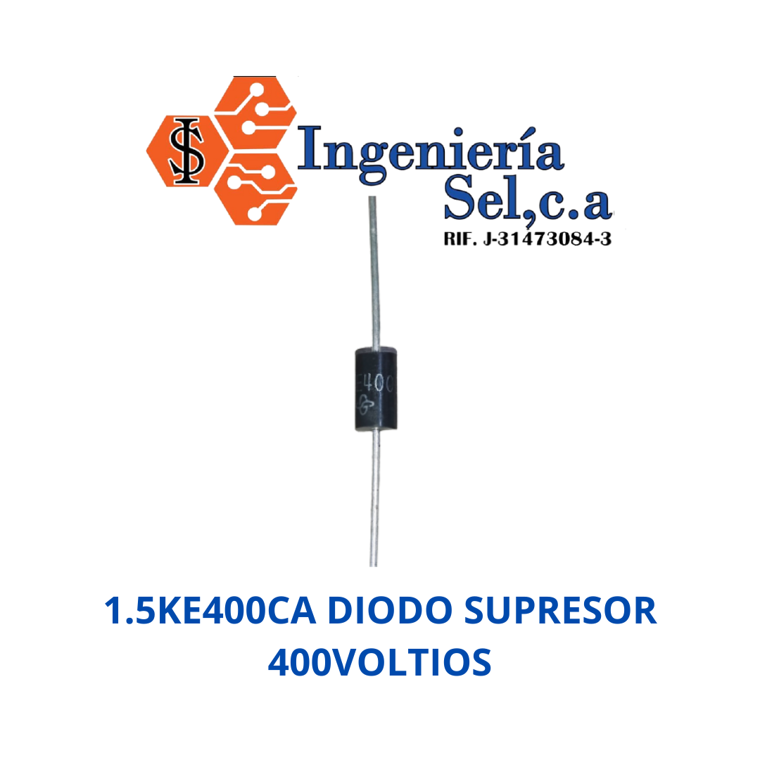1.5KE400CA DIODO SUPRESOR 400VOLTIOS