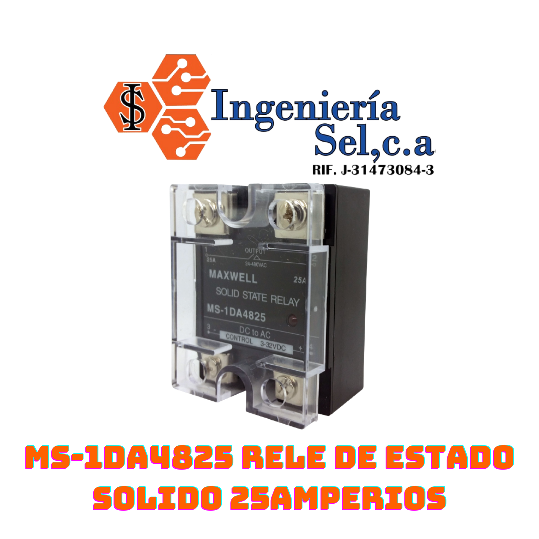 MS-1DA4825 RELE DE ESTADO SOLIDO 25AMPERIOS