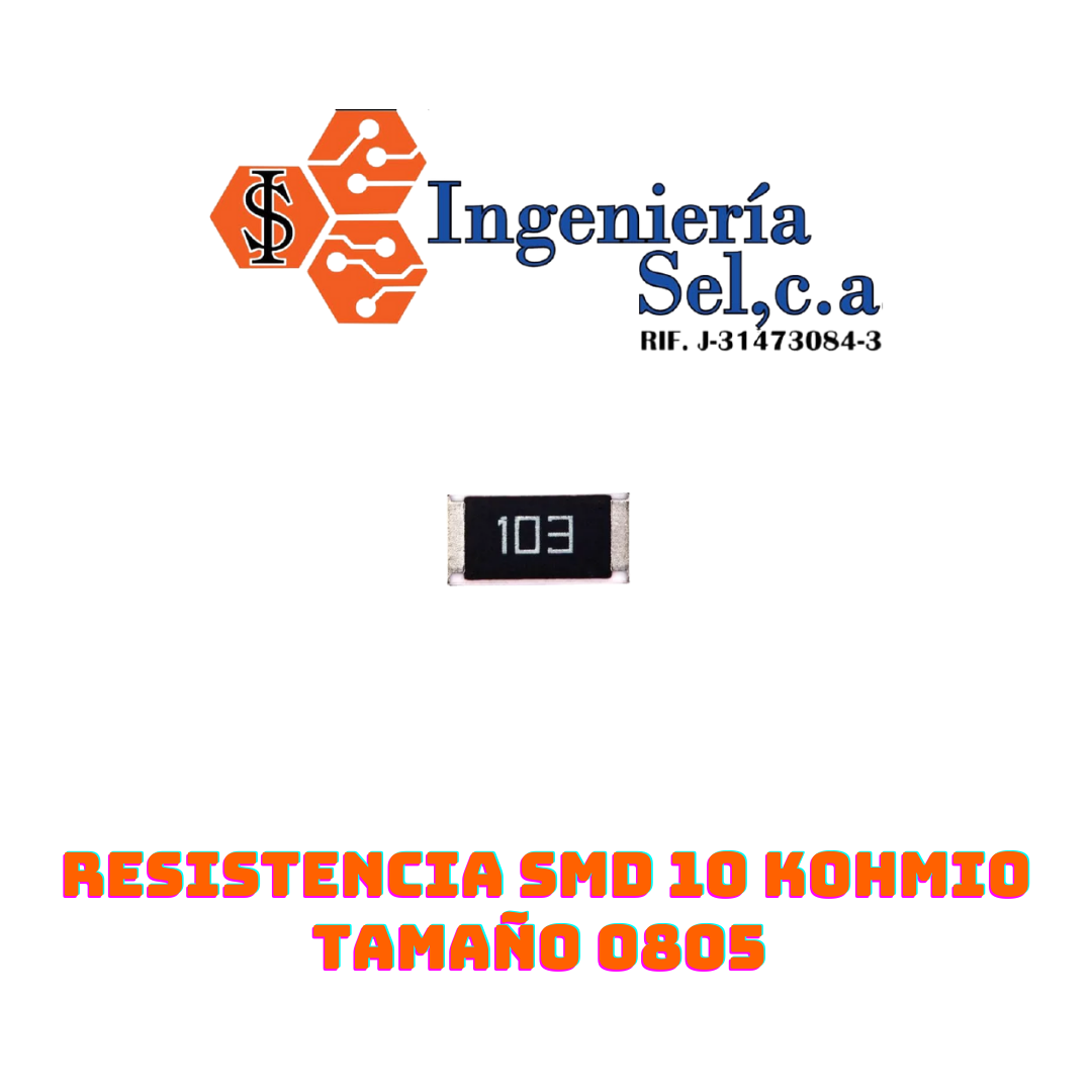 RESISTENCIA SMD 10 KOHMIO TAMAÑO 0805