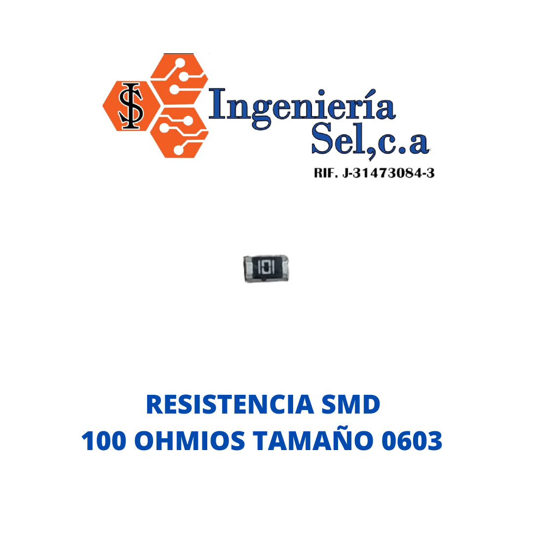 RESISTENCIA SMD 100 OHMIOS TAMAÑO 0603