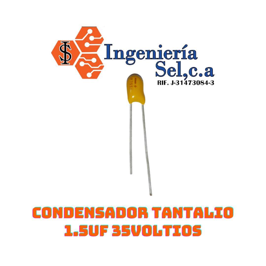 CONDENSADOR TANTALIO 1.5UF 35VOLTIOS