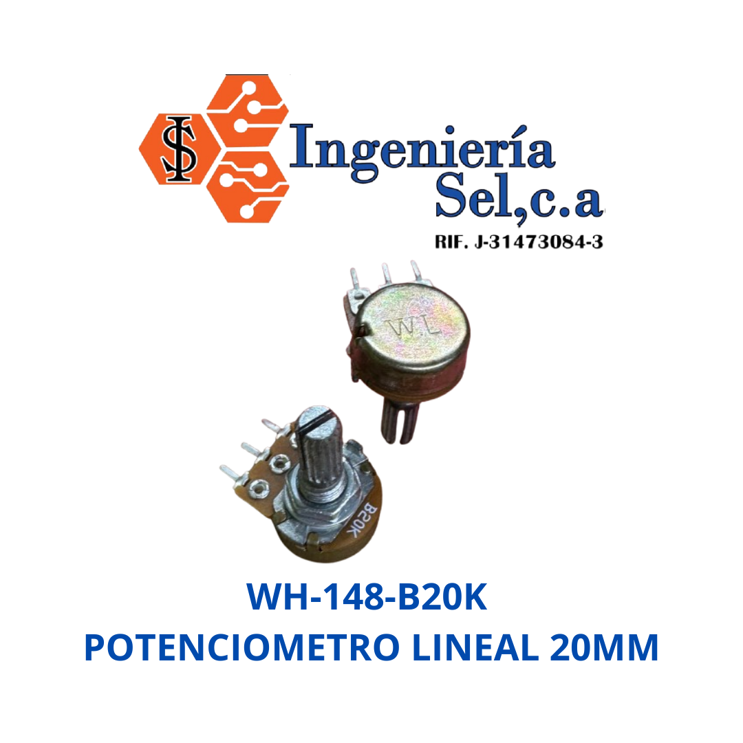 WH-148-B20K POTENCIOMETRO LINEAL 20MM