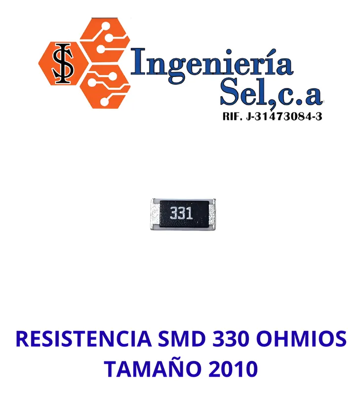 RESISTENCIA SMD 330 OHMIOS TAMAÑO 2010 ML