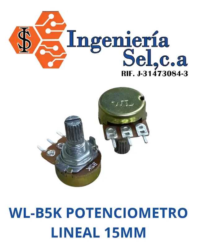 WL-B5K POTENCIOMETRO LINEAL 15MM CL ML
